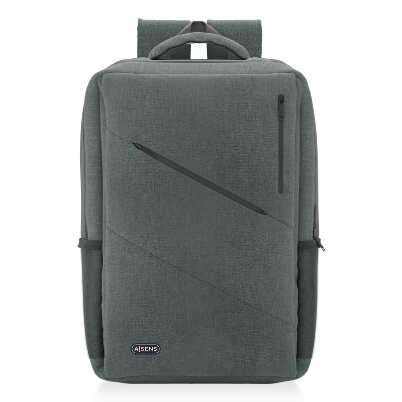 AISENS Mochila urbana y de oficina para portatil 15,6, Gris ASBG-BP085-GR