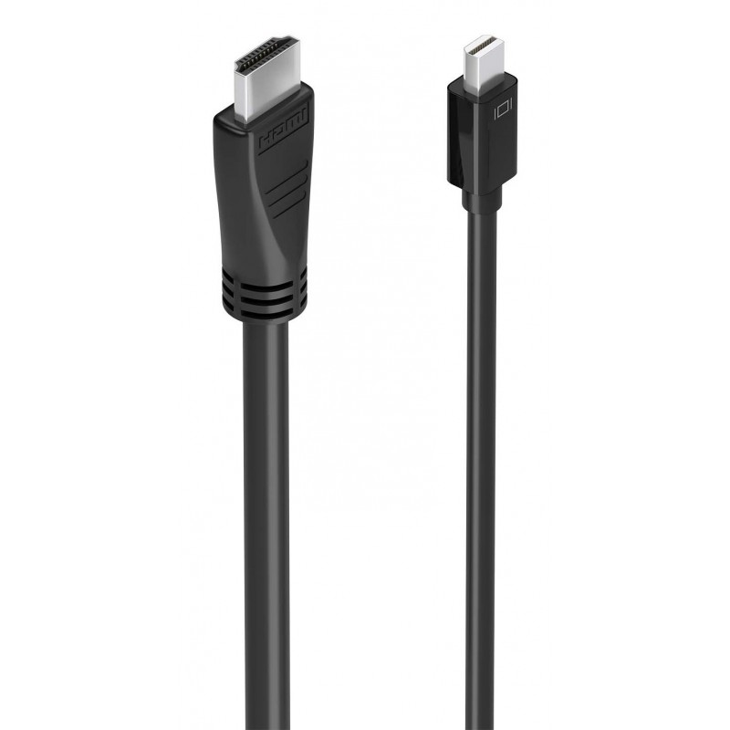 AISENS Cable conversor MINI DP a HDMI 4K@60Hz, MINI DP M-HDMI M, Negro, 5.0m A125-0890