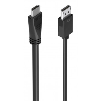 AISENS Cable conversor DisplayPort a HDMI 4K@60Hz, DP M-HDMI M, Negro, 5.0m A125-0896