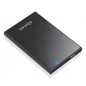 AISENS Caja externa 2.5" ASE-2528B 9.5mm SATA a USB 3.0 USB3.1 Gen1, Negro