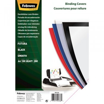 Fellowes 5476603 cubierta A4 Polipropileno (PP) Negro 100 pieza(s)
