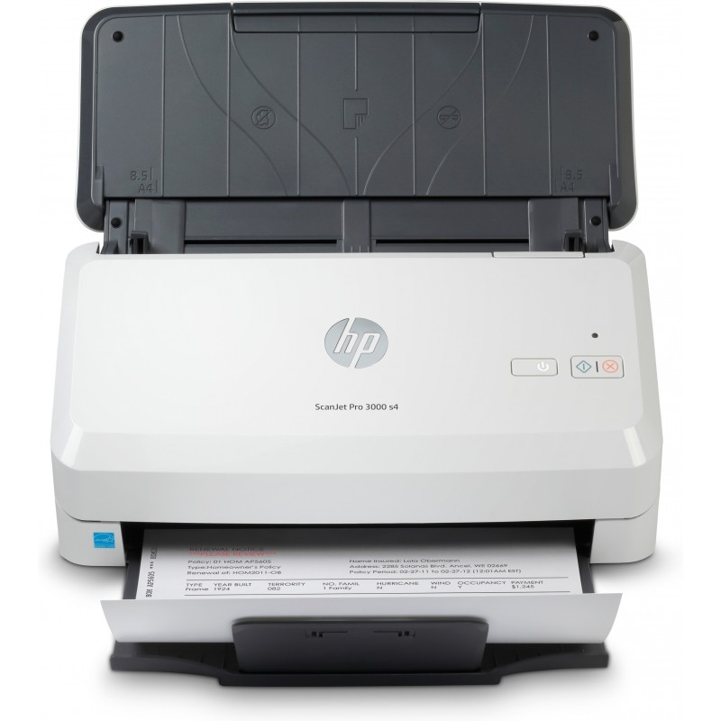HP Scanjet Pro 3000 s4 Escáner alimentado con hojas 600 x 600 DPI A4 Negro, Blanco 6FW07A