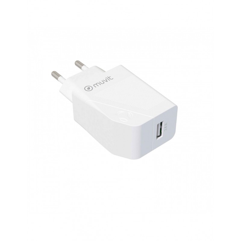 Muvit MCACC0002 cargador de dispositivo móvil Universal Blanco Corriente alterna Interior