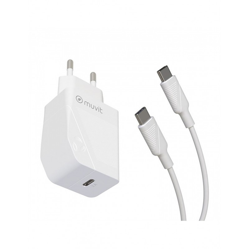 Muvit MCPAK0044 cargador de dispositivo móvil Universal Blanco Corriente alterna Interior