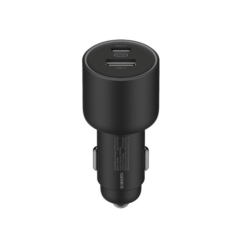 Xiaomi 43907 cargador de dispositivo móvil Universal Negro Encendedor de cigarrillos Auto BHR6814GL