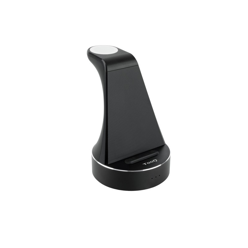 TooQ Base de Carga Inalámbrica para Apple Watch y iPhone Smartphone, Negro TQCD02W
