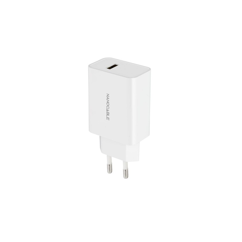 Nanocable Cargador USB, 5V 2.1A, Blanco 10.10.2003