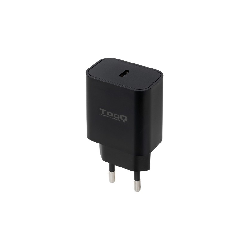TooQ Cargador de Pared USB-C PD20W, Negro TQWC-PDUSBC20B