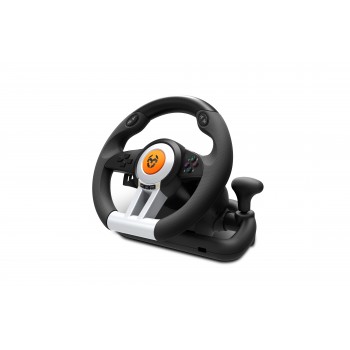 Krom K-Wheel Negro USB Volante + Pedales Analógico Digital PlayStation 4, Playstation, Playstation 3 NXKROMKWHL