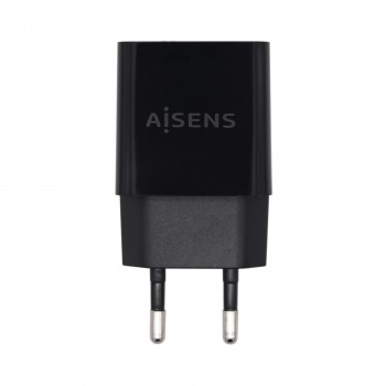 AISENS Cargador USB 10W Alta Eficiencia, 5V 2A, Negro A110-0527