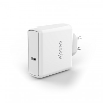 AISENS Cargador PD3.0 QC3.0 1 Puerto 1xUSB-C 60W, Blanco ASCH-1PD60-W
