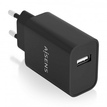 AISENS Cargador USB 10W alta eficiencia, 5V 2A, Negro A110-0854