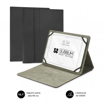 SUBBLIM Funda Tablet Clever Stand Tablet Case 10,1" Black SUB-CUT-1CT001