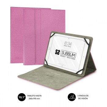 SUBBLIM Funda Tablet Clever Stand Tablet Case 10,1" Pink SUB-CUT-1CT003