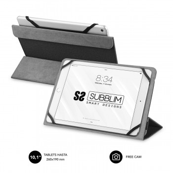 SUBBLIM Funda Tablet Universal Freecam Case 10,1" Black SUB-CUT-2FC001