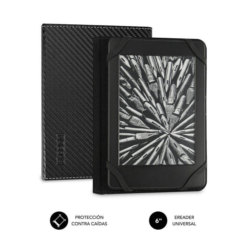 SUBBLIM Funda Libro Electrónico Clever Ebook Case 6" Black SUB-CUE-1EC001