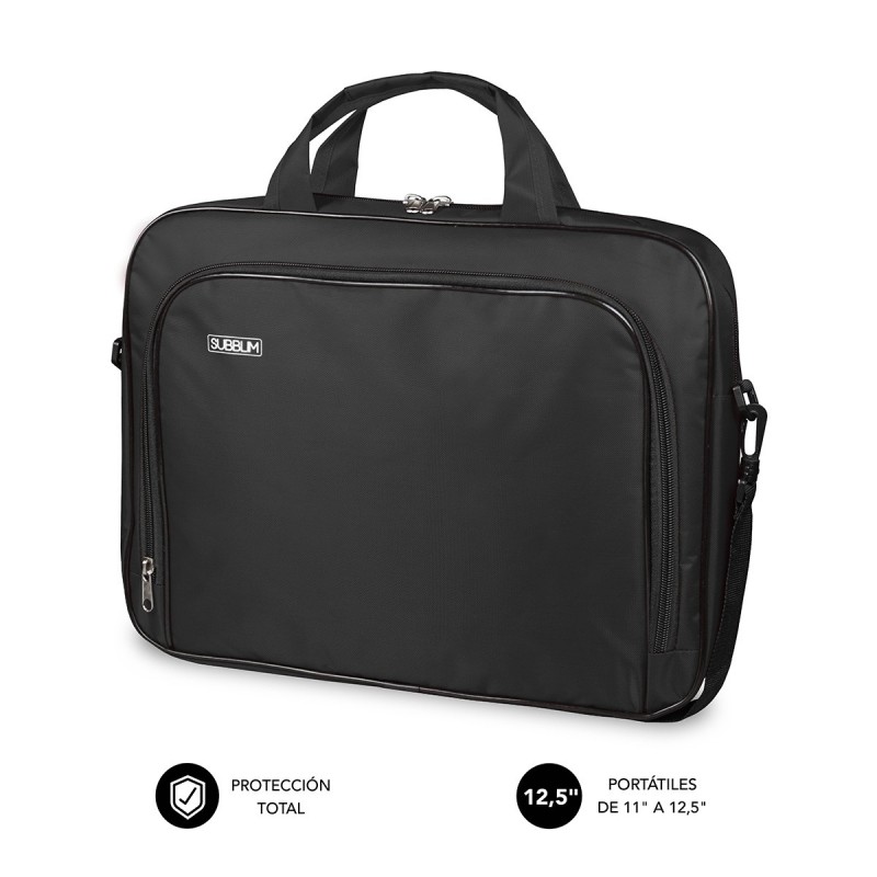SUBBLIM Maletín Ordenador Oxford Laptop Bag 11-12,5" Black SUB-LB-1OLB001