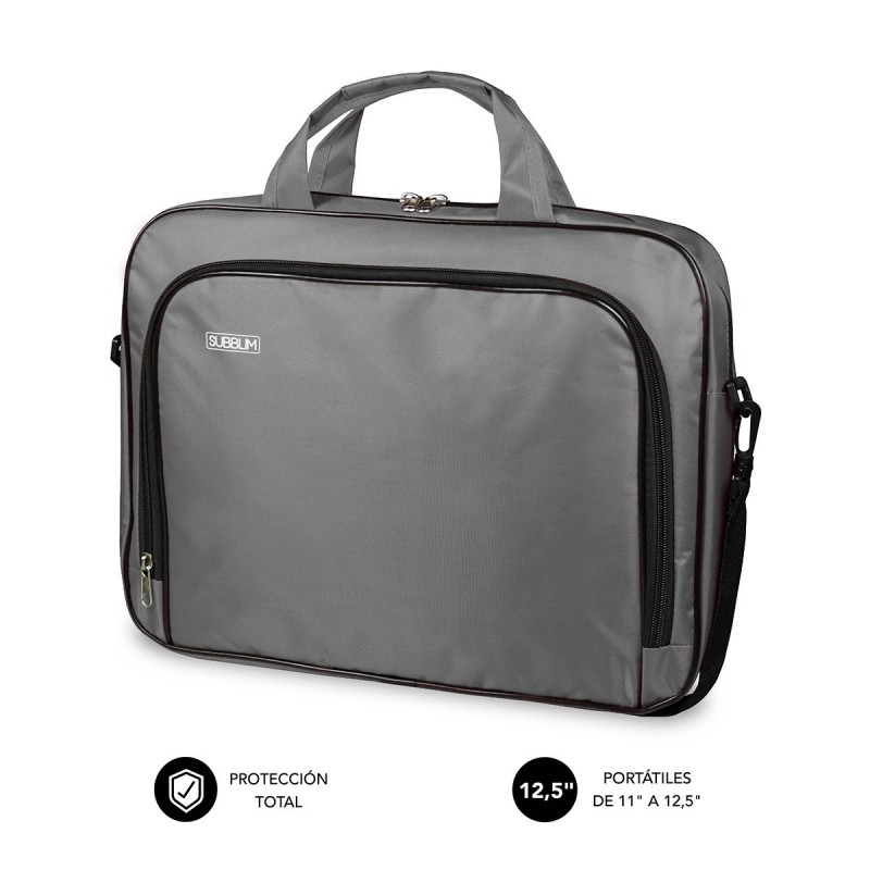 SUBBLIM Maletín Ordenador Oxford Laptop Bag 11-12,5" Grey SUB-LB-1OLB002