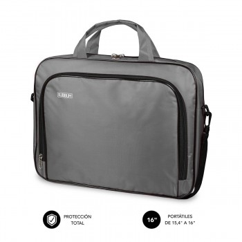 SUBBLIM Maletín Ordenador Oxford Laptop Bag 15,4-16" Grey SUB-LB-1OLB051