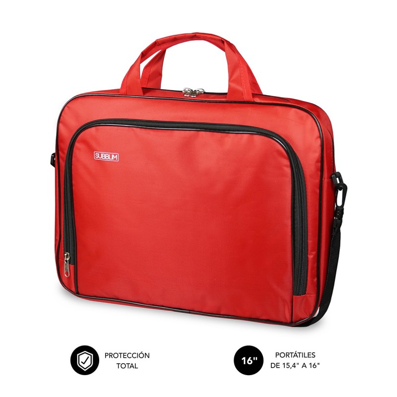 SUBBLIM Maletín Ordenador Oxford Laptop Bag 15,4-16" Red SUB-LB-1OLB052