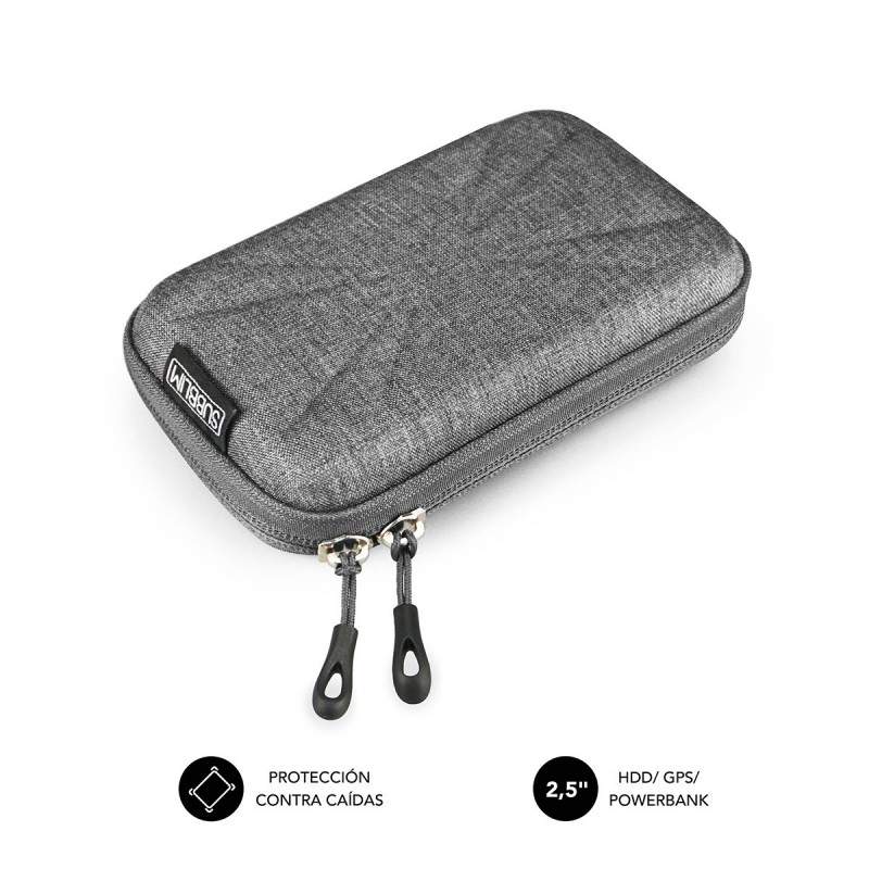 SUBBLIM Funda Disco Duro HDD Business Case 2,5" Grey SUB-HDD-HBC002