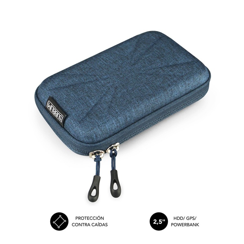 SUBBLIM Funda Disco Duro HDD Business Case 2,5" Dark Blue SUB-HDD-HBC003