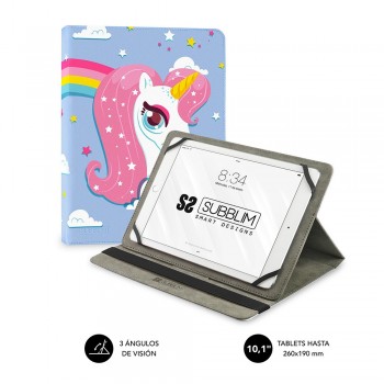 SUBBLIM Funda Tablet Universal TRENDY CASE UNICORN 10.1" SUB-CUT-4TC008