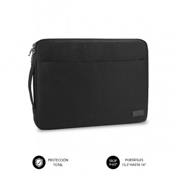 SUBBLIM Funda Ordenador Urban Laptop Sleeve 13,3-14" Black SUB-LS-0PS0001