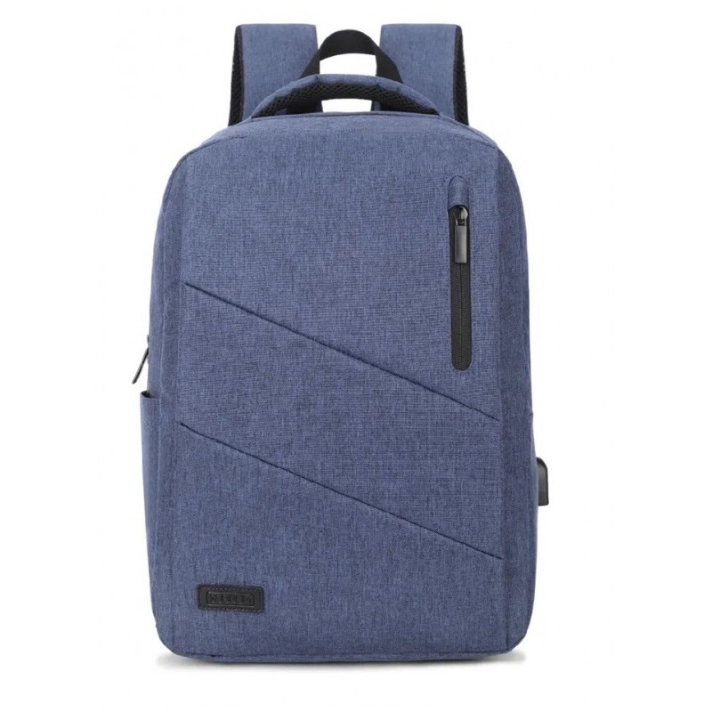 SUBBLIM City Backpack Mochila para portátil 15.6", Poliéster Oxford, Azul SUB-BP-2BL2001