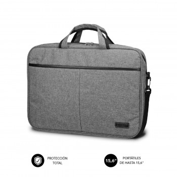 SUBBLIM Maletín Ordenador Elite Laptop Bag 15,6" Grey SUB-LB-3ELB010