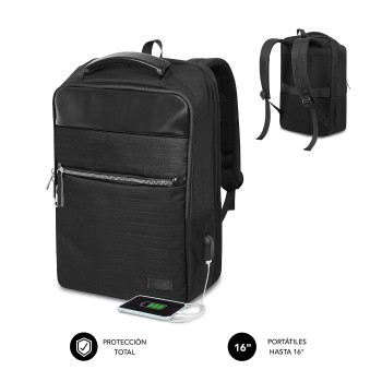 SUBBLIM Mochila de negocios Business V2 AP Backpack 16" Negro SUBBP-2BL1015