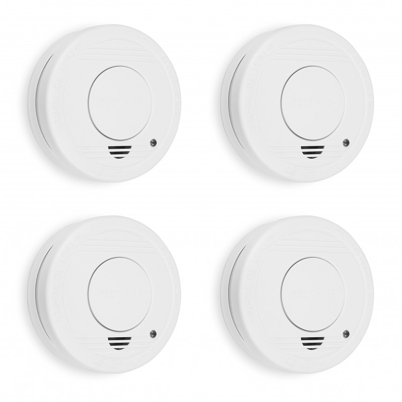 Smartwares 10.100.41 Pack 4 detectores de humo RM250 4