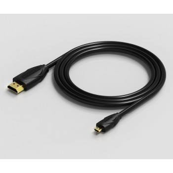 Vention Cable HDMI VAA-D03-B100 - HDMI Macho - Mini HDMI Macho - 1m - Negro