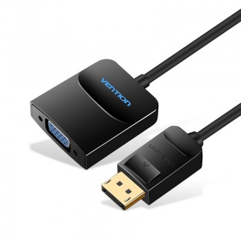 Vention Cable Conversor HBFBB - Displayport Macho - VGA Hembra - 15cm - Negro