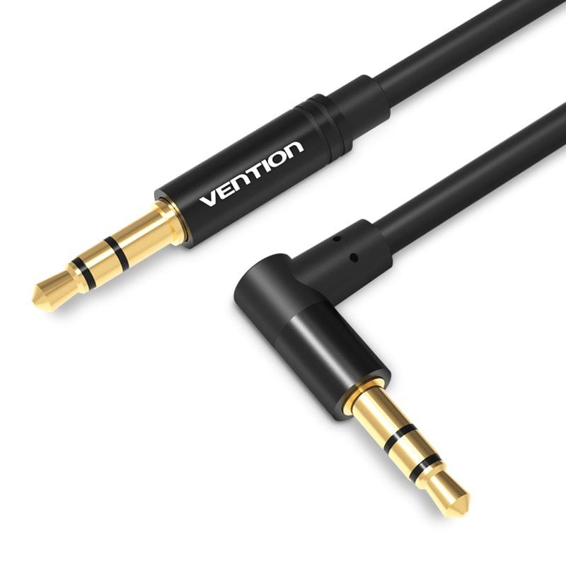 Cable Estéreo Vention BAKBF-T - Jack 3.5 Macho - Jack 3.5 Macho - 1m - Negro
