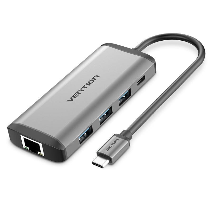 Docking USB Tipo-C Vention CNDHB - 1xHDMI - 3xUSB - 1xUSB Tipo-C PD - 1xRJ45 - 1xLector tarjetas - G