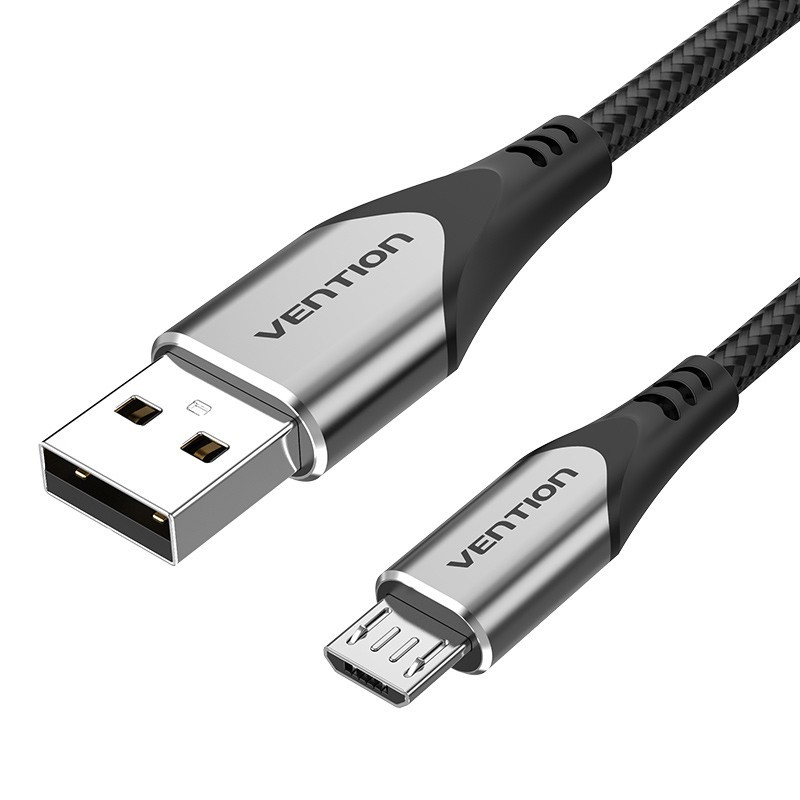 Vention Cable USB 2.0 3A COAHG - USB Macho - MicroUSB Macho - 1.5m - Gris