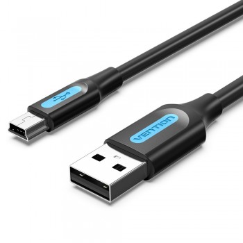 Vention Cable USB 2.0 COMBH - USB Macho - MiniUSB Macho - 2m - Negro