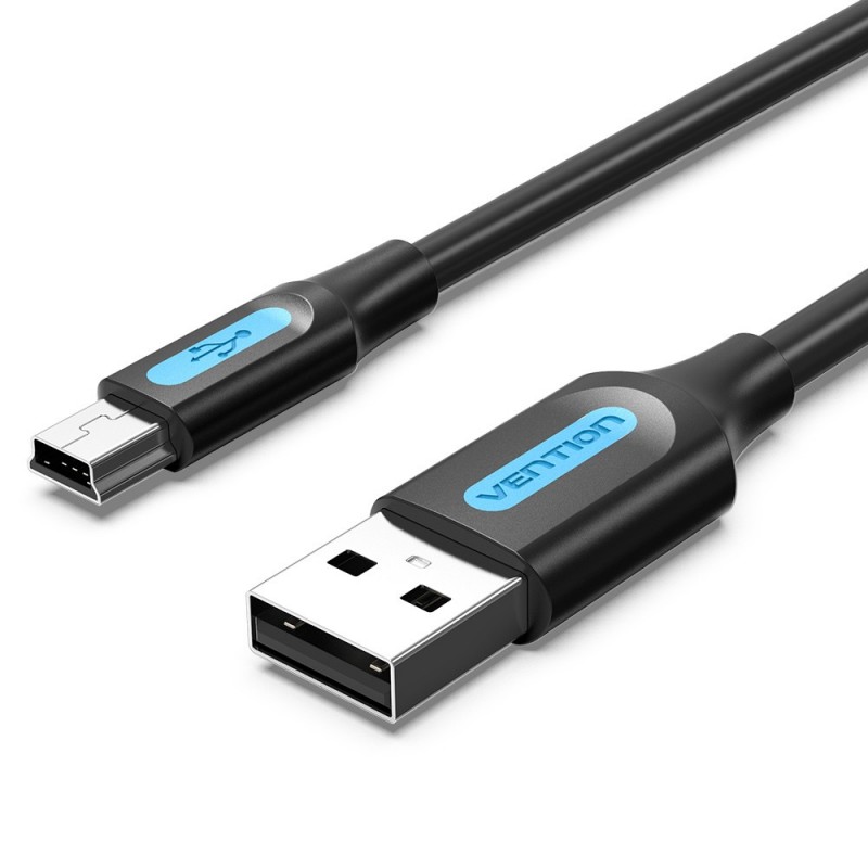 Vention Cable USB 2.0 COMBH - USB Macho - MiniUSB Macho - 2m - Negro