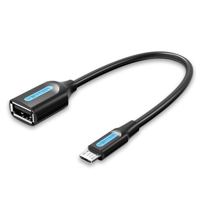 Vention Cable USB 2.0 CCUBB - MicroUSB Macho - USB Hembra - 480Mbps - 15cm - Negro