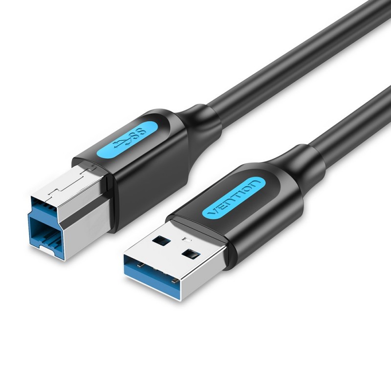 Vention Cable USB 3.0 Impresora COOBI - USB Tipo-B Macho - USB Macho - 3m - Negro