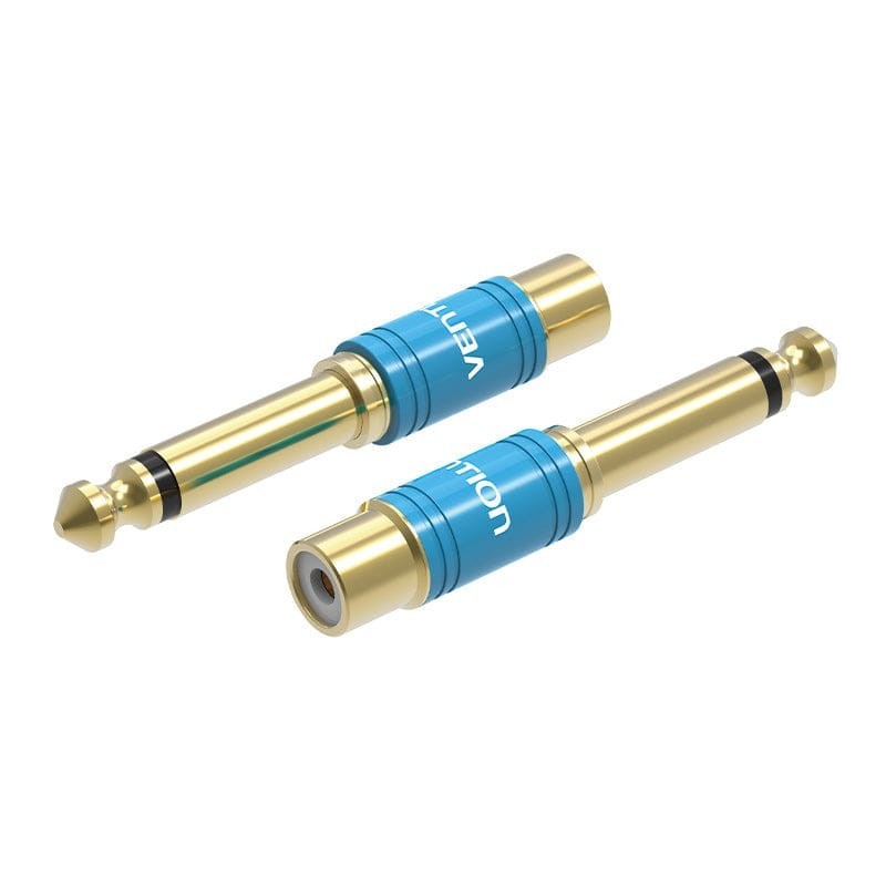 Vention Adaptador Jack VDD-C03 - RCA Hembra - Jack 6.5 Macho - Azul