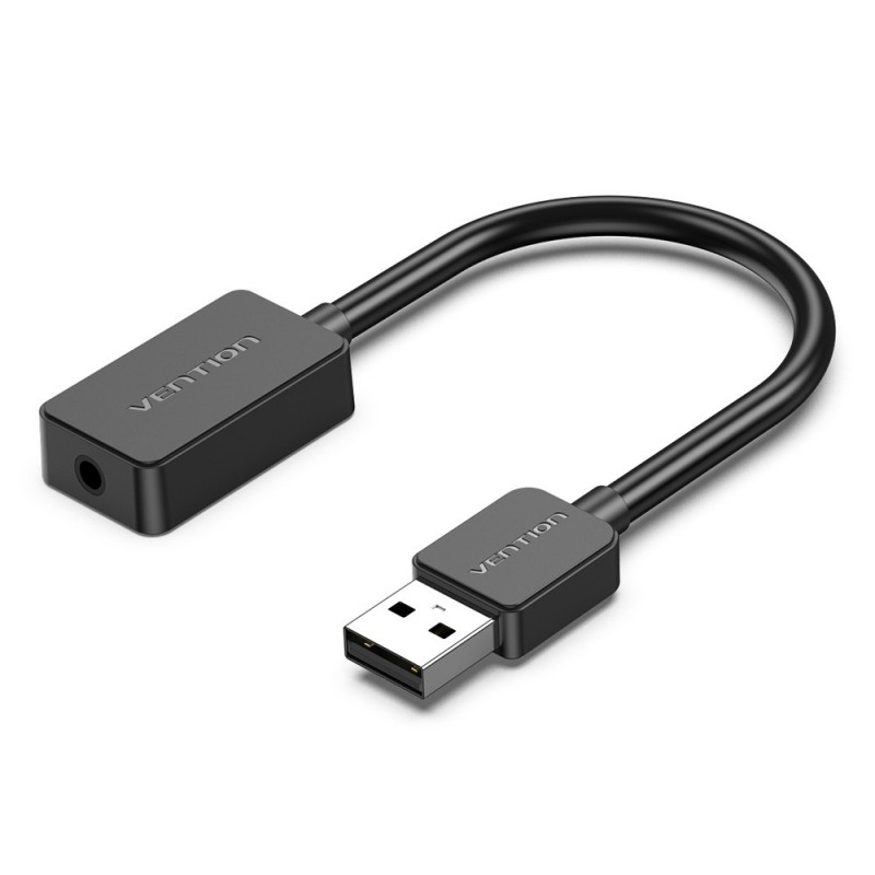 Vention Tarjeta de Sonido CDZB0 - USB Macho - 2x Jack 3.5 Hembra