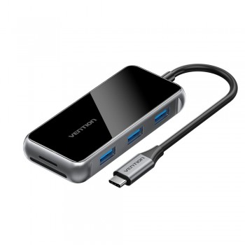 Docking USB Tipo-C Vention TFMHB - 1xHDMI - 3xUSB - 1xUSB Tipo-C PD - 1xLector Tarjetas SD y MicroSD