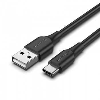 Vention Cable USB 2.0 3A CTHBF - USB Tipo-C Macho - USB Macho - 1m - Negro