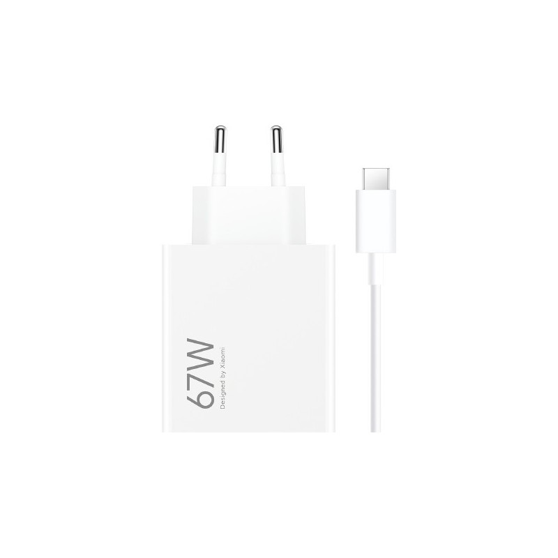 Cargador de Pared Xiaomi 67W HyperCharge Combo (Type-A) - 1xUSB + Cable USB Tipo-C - 67W 67W HYPC COM USBA