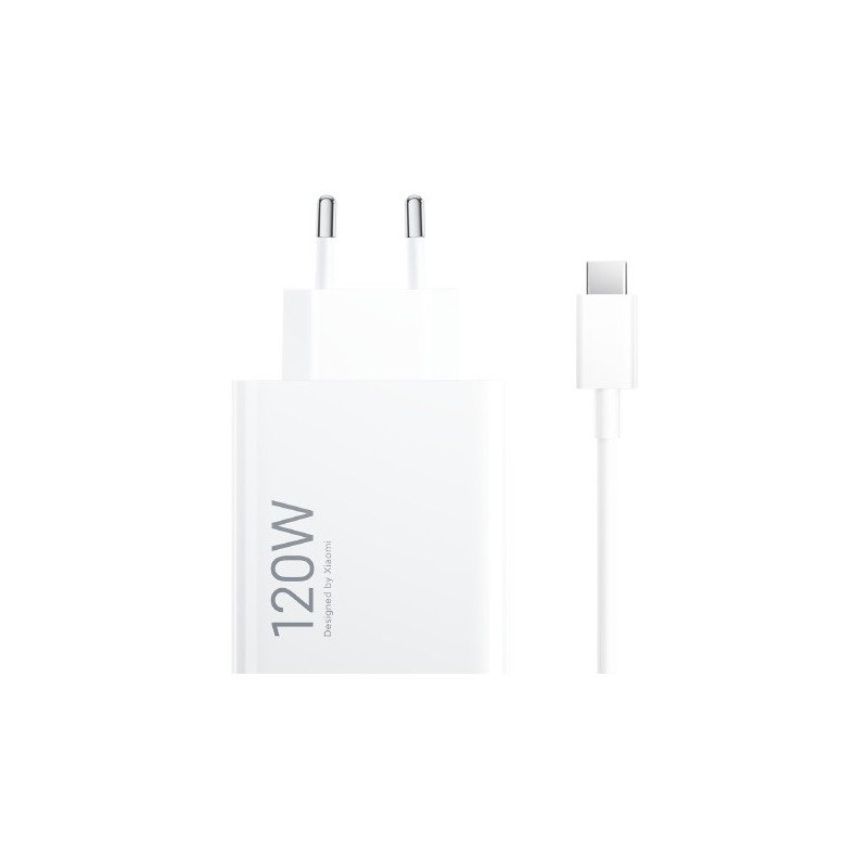 Cargador de Pared Xiaomi 120W HyperCharge Combo (Type-A) - 1xUSB + Cable USB Tipo-C - 120W 120W HYPC COM USBA