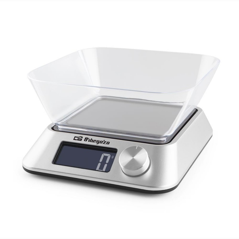 Báscula de Cocina Electrónica Orbegozo PC 1030 - hasta 5kg - Plata 17752 OR