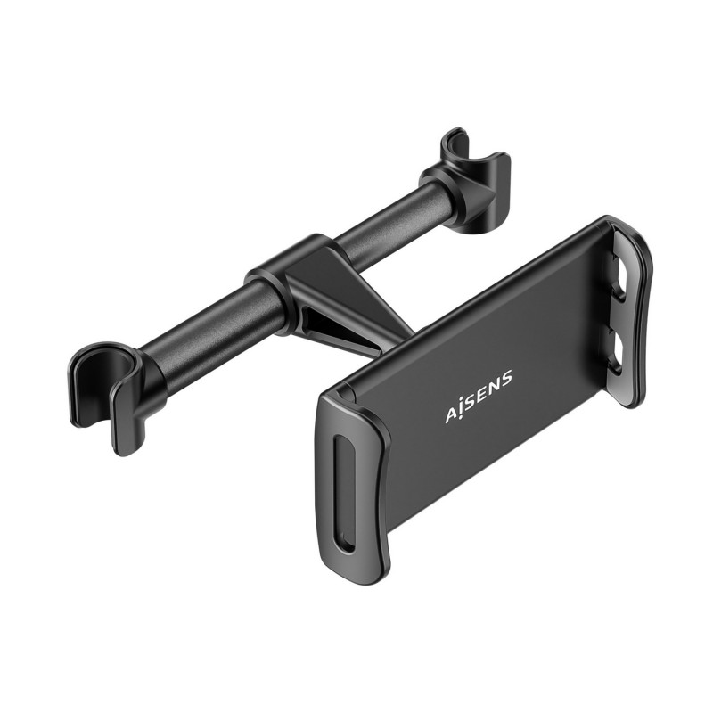 AISENS Soporte Coche Ajustable (1 Pivote) Para Reposacabezas Para Telefono  - Tablet, Negro MSC1P-107