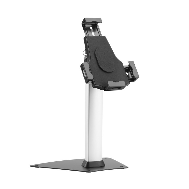 AISENS Soporte Antirobo de Sobremesa Ajustable (1 Pivote) para Tablet, Negro MS1P03-113